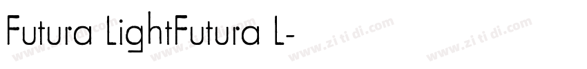 Futura LightFutura L字体转换